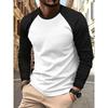 Модная весенне-осенняя мужская футболка с круглым вырезом и длинными рукавами, с высококачественной текстурой и 3D-цифровой печатью, удобная для повседневной носки на открытом воздухе