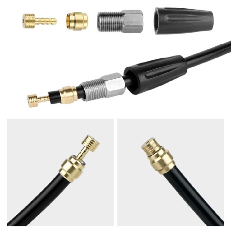 50 Set Bicycles Hydraulic Brake Hose Inset Replacements Part Brake Connector Insert Connecting Bolts Bleed