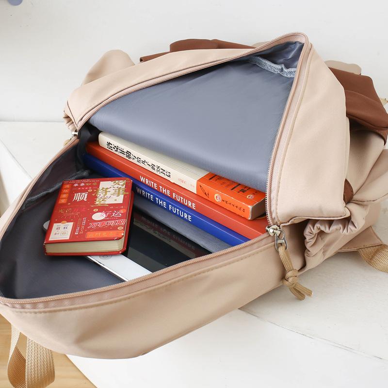 Cute Capybara Handbag for Primary and Secondary Schools Korean Style Junior High School Students Tutoring Bag Backpack