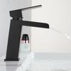 304 Stainless Steel Waterfall Bathroom Basin Faucet Black/Nickel Deck Mounted Square Single Handle Hot And Cold Mixer Tap