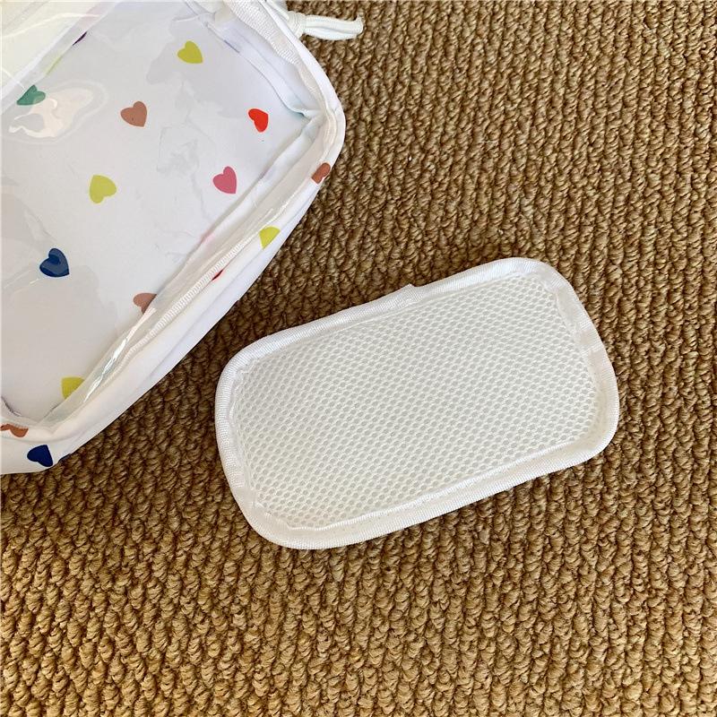 Женская сумка через плечо Прозрачная нагрудная сумка с принтом Студенческая сумка через плечо