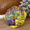 Halloween fantasy comedy adventure cartoon movie Scooby-Doo umbrella is suitable for all seasons, including home travel and outdoor activities Y4