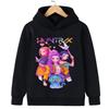New Autumn and Winter Fashion Demon Hunter Anime Children's Hoodie, Cute and Beautiful Girls, Warm and Comfortable, Loose and Versatile Top