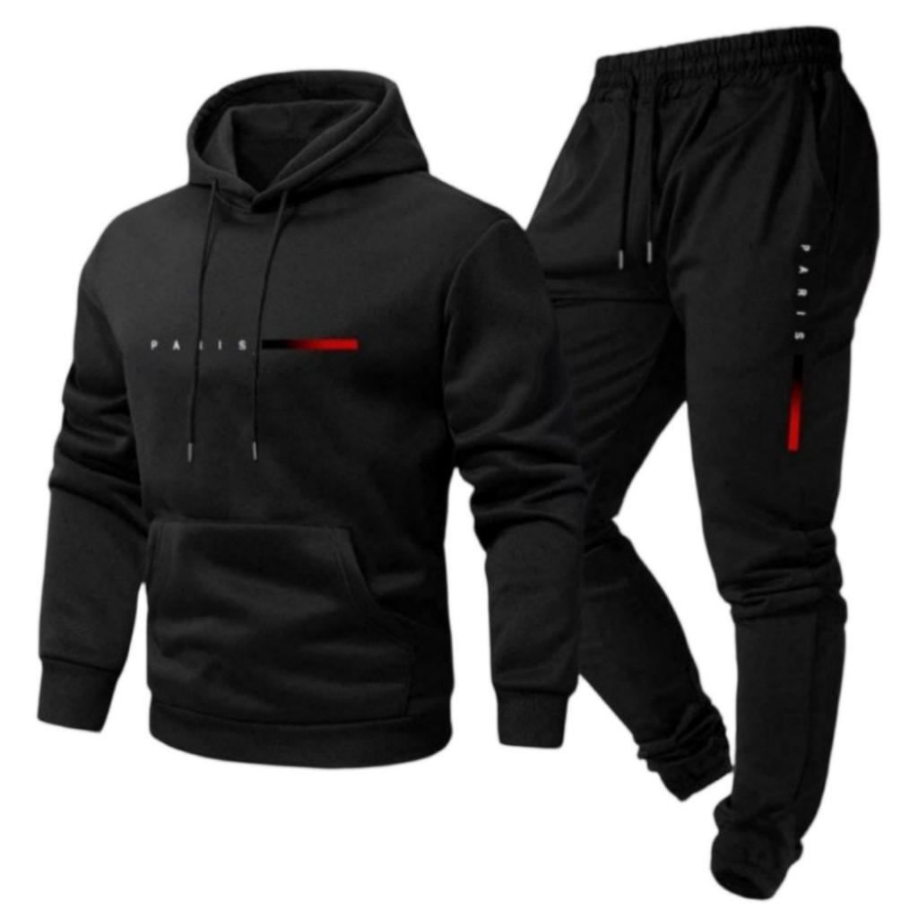 Мужской повседневный комплект из двух предметов: толстовка с принтом из букв разных цветов и спортивные штаны, мужская толстовка с капюшоном на шнурке из флиса и спортивные штаны