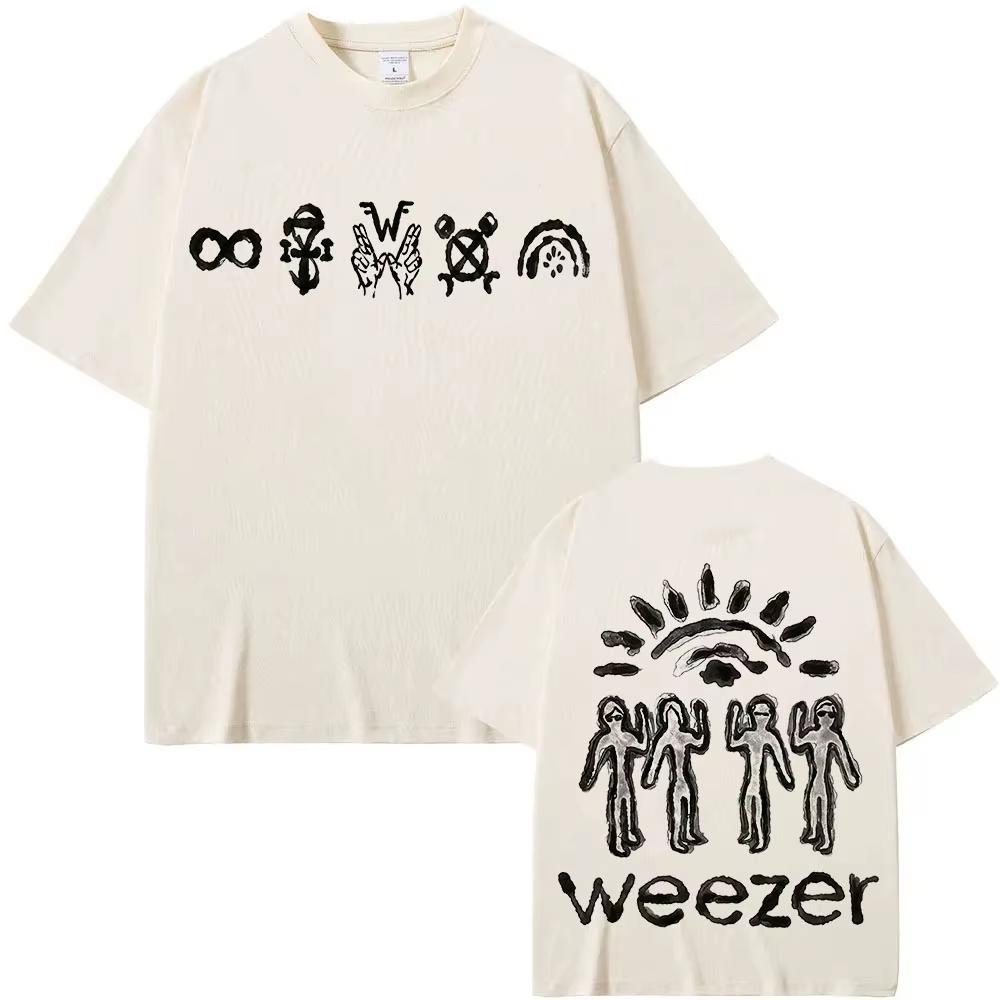 Weezer 2026 New Albums Pre-Release T-shirt Cotton Band Tour Graphic Print Tees Fashion Trendy Tee Men Women Vintage Top
