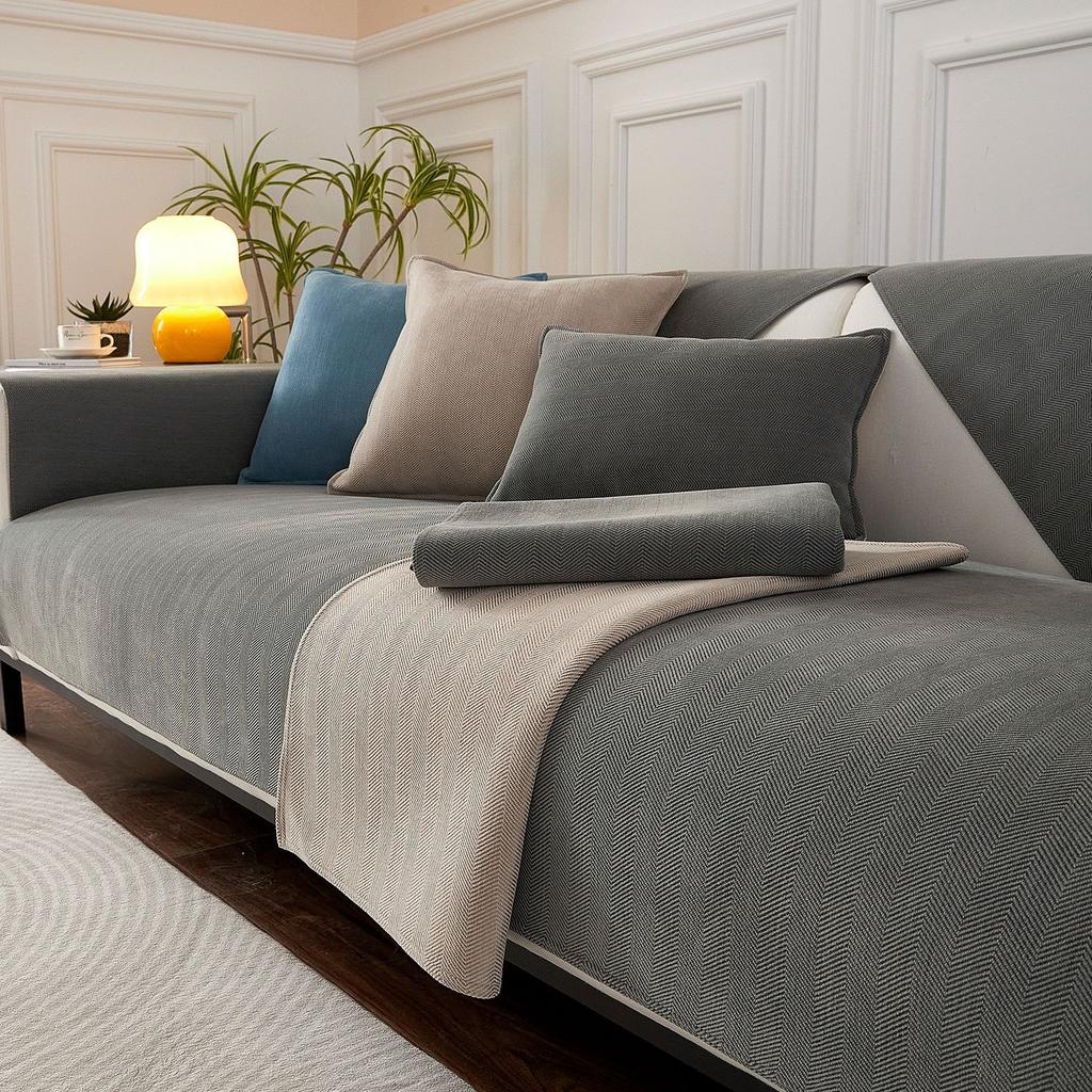 Универсальный чехол для дивана, полотенце, ткань синель, сплошной цвет, подушка для дивана для гостиной, нескользящая подушка для дивана, подлокотник, чехол на спинку