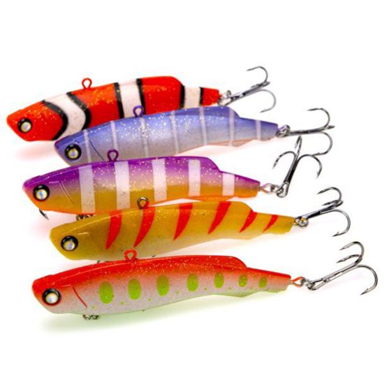 Рыболовная приманка 7 см/9 см с тройным крючком Яркий цвет Реалистичный дизайн с 3D глазами Искусственная приманка Приманка Свимбейт Рыболовные аксессуары