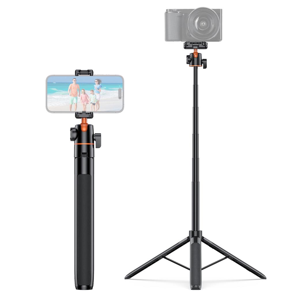 Штатив для камеры Легкий Выдвижной Селфи-палка Алюминиевая VLOG-подставка с шаровой головкой 360 градусов