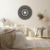1 шт. Художественная роспись Médaillon Rond Découpé au Laser - Décor Métal pour Maison, Décoration Murale Élégante et Accroche Murale