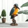 Creative Simulation Animal Color Parrot Resin Bird Statue Ornaments Home Living Room TV Cabinet Balcony Garden Decoration Crafts