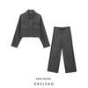Kaslead New Arrival Women's Clothing Fashion Style Side Stripes with Decoration Outwear Pants 9915802 9913802