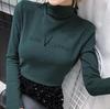 Winter Warm Women Turtleneck Pullovers Thick Bottoming Shirt for Women Warm Blouse Winter