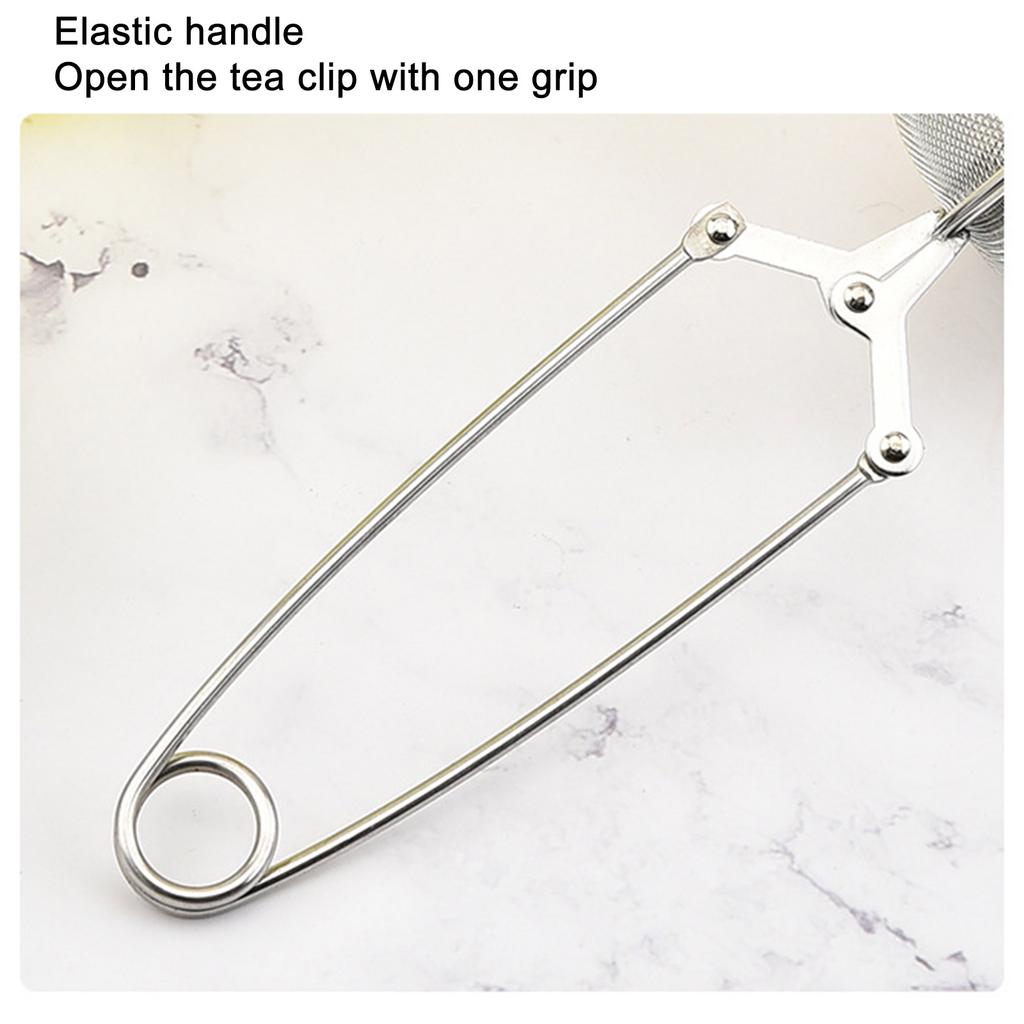 Ситечко для чая из нержавеющей стали с удобной ручкой, сферический фильтр-диффузор для кофе, трав и специй для простоты использования