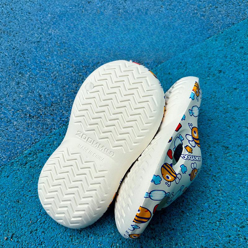 Летние детские тапочки для мужчин и женщин, нескользящие, не вонючие, с мягкой подошвой, для ношения дома и в ванной, детские тапочки Eva