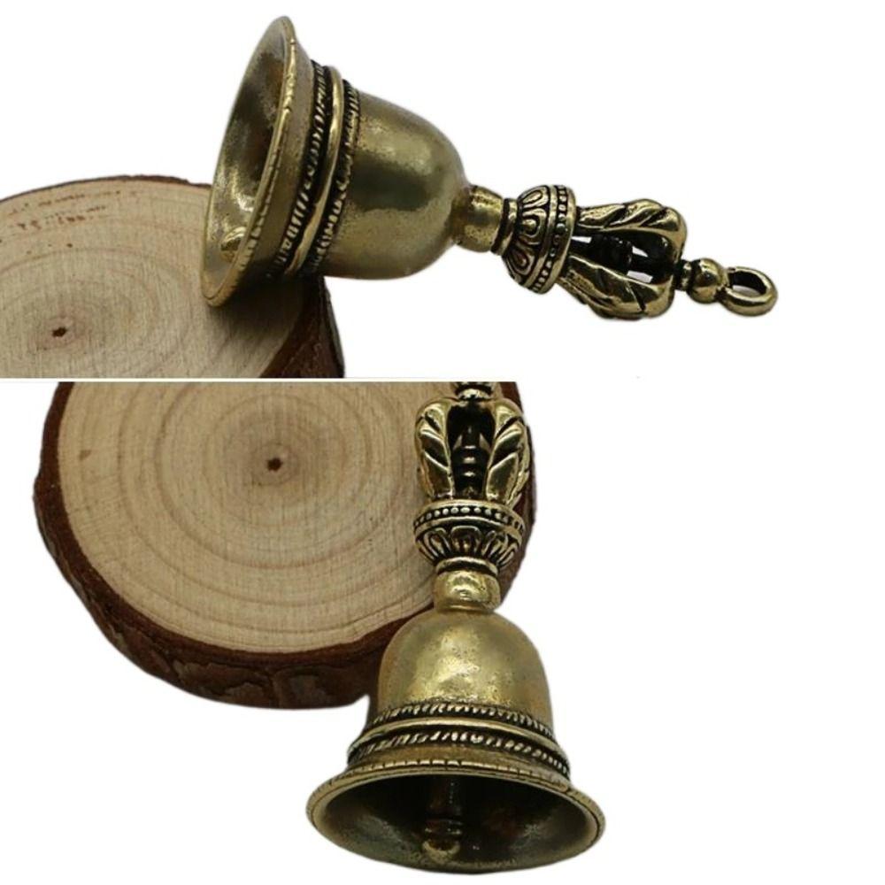Die-casting Handicraft For Decoration Wind Bell Demon Subduing Bell Car Pendant Brass Bell