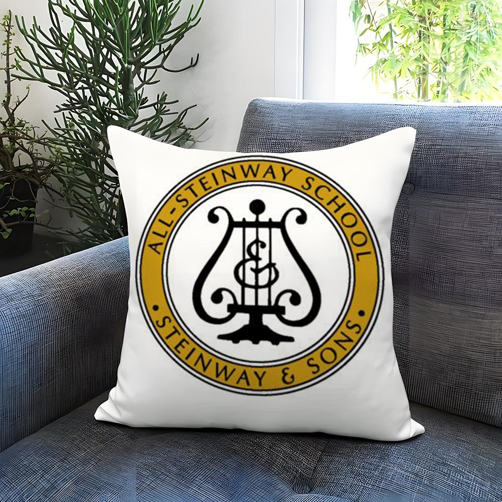 brand S-Steinway & S-Sons Cushion Cover Comfortable Reversible Pillow Cover Ideal for Car Sofa Bedroom & Beyond