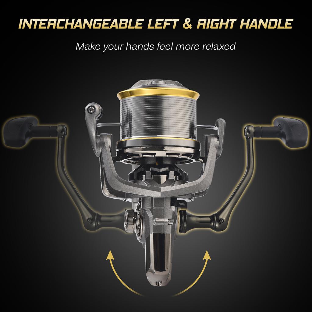 Спиннинговая катушка 17+1BB 4.8:1 со сменной левой и правой ручкой