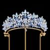 Свадебная корона тиара европейский и американский ретро многоцветный кристалл сплав гальваническое покрытие свадебные аксессуары для волос