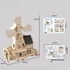 1 Набор 3D Деревянные Пазлы Образовательные Научные Эксперименты Дома с Солнечным Ветряком Детские DIY Ручная Сборка Модели