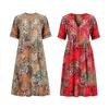 European Women Summer Dress V-Neck Swimsuit Cover Up Dress Fashion Beach Dress  Vacation