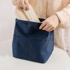 Portable Soft Thermal Lunch Bags Hidden Handle Separated Inner Bag With Bottle Pocket Waterproof Bento Box Pouch Food Storage
