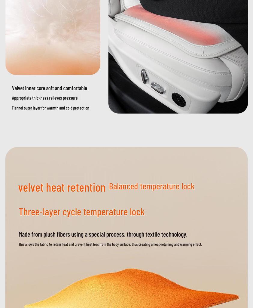 Зимняя теплая фланелевая подушка на сиденье для Geely Galaxy E5/L6/L7/E8 Starship 7