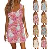 Women's Fashion Casual Easter Printed Sleeveless Drawstring Dress With Pockets