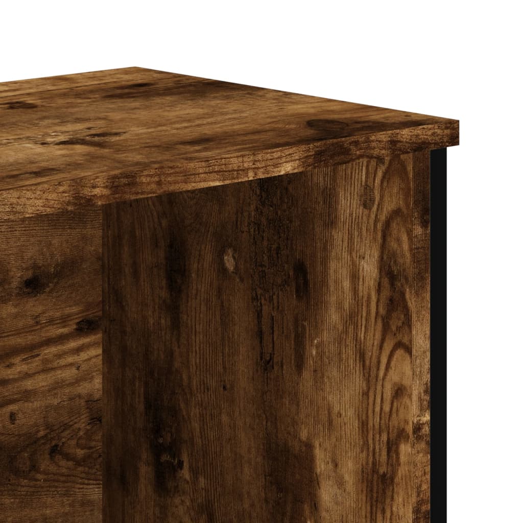 Vidaxl Regał, Przydymiony Dąb, 80X31X74,5 Cm, Materiał Drewnopochodny