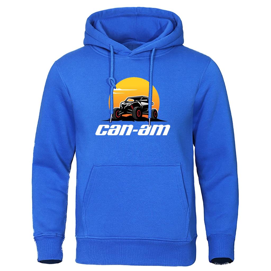 2025 Can Am Motorcycle New Spring and Autumn Hooded Sweatshirts Men's Hoodie Cardigan Solid Color Classic Jacket Clothing Tops