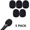 5 Pack Foam Handheld Microphone Windscreen Replacement Mic Filter Sponge Covers