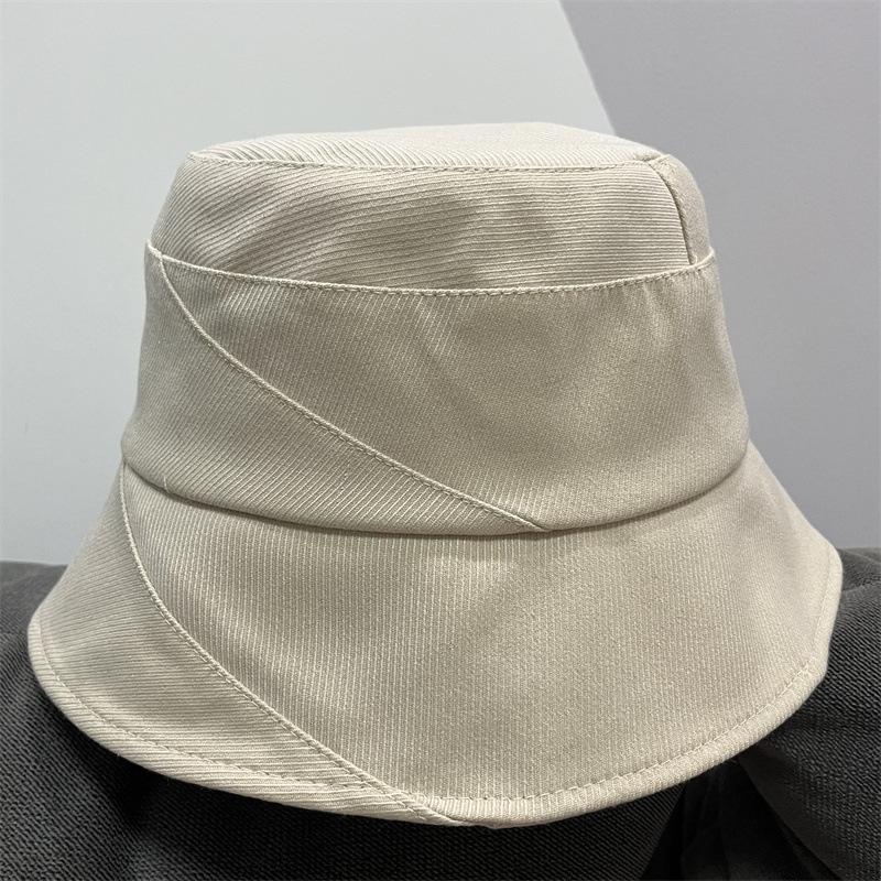 Solid Color Travel Versatile Basin Hat Spring and Autumn Day Show Face Small Personality Cloth Hat Sunshade Fisherman Hat Children Tide Versatile