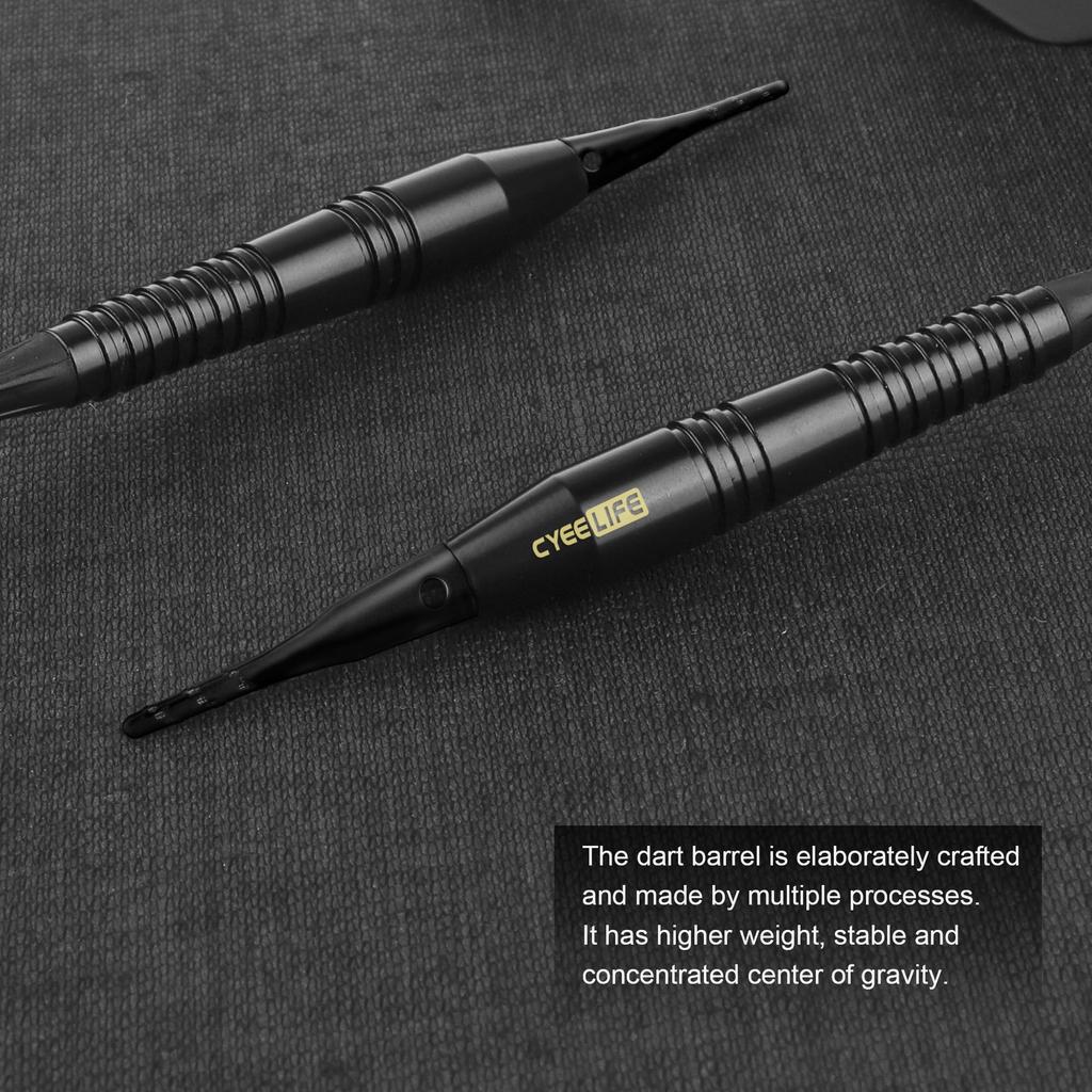 CyeeLife 16г Дартс с мягким наконечником из чистой меди (черный)