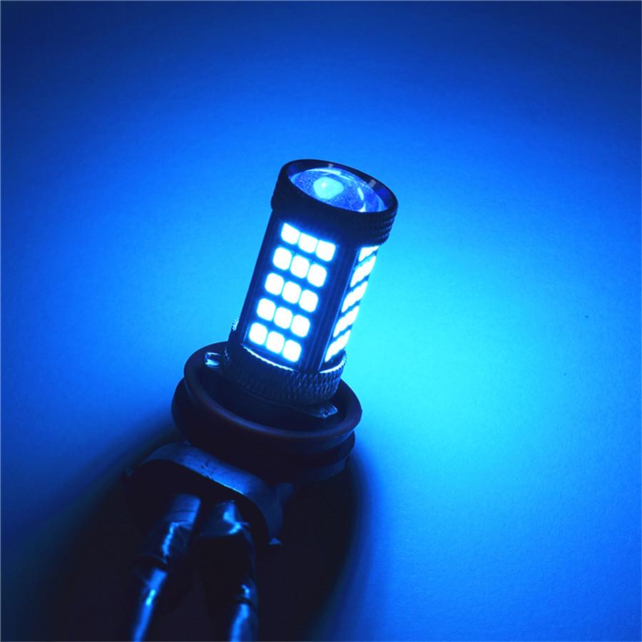 Led Fog Light Bulbs H11/H8 Ice Blue Auto Fog Light Bulb Replacement 2835 66Smd Led Bulbs For Fog Light Drl 1800Lm - 2 Pcs