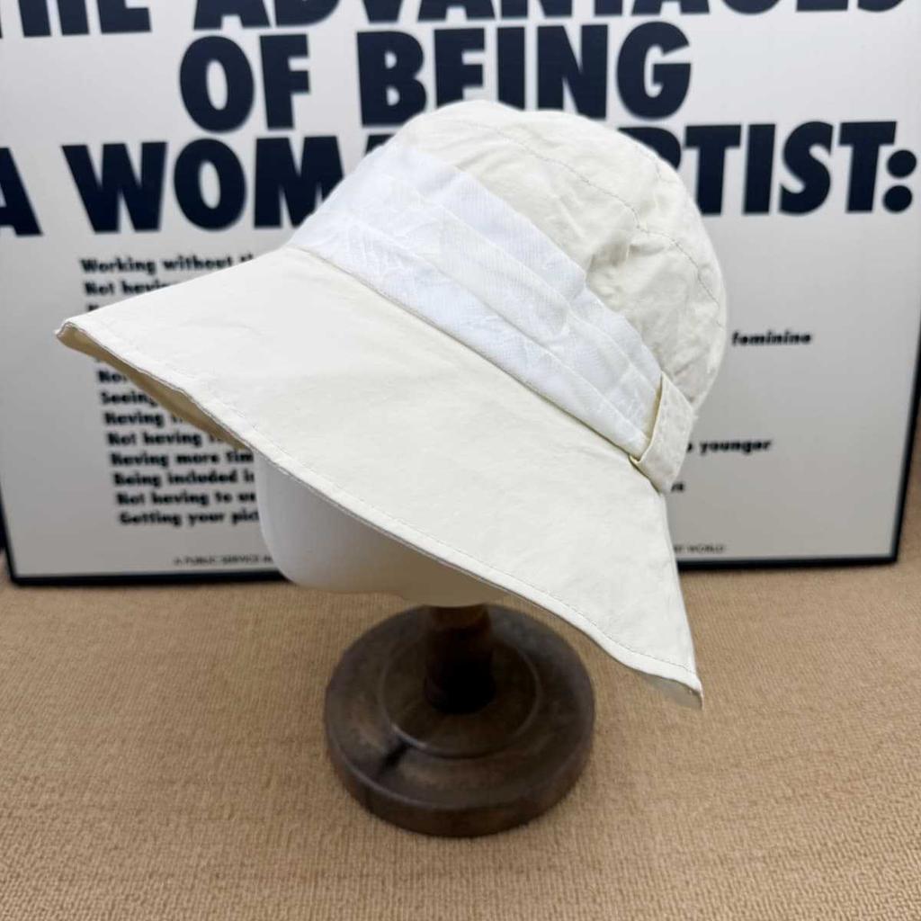 Big eaves sunscreen bucket hat women's summer UV protection face small sun hat versatile foldable basin hat