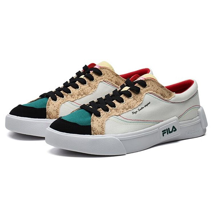 Fila Fusion Итальянская Пицца Низкие Кеды Кроссовки Женские Белый Желтый T12W125110FSO