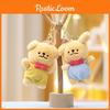 Dog Keychain Maltese Plush Toy Animal Doll Cartoon Decoration Gifts Pendant