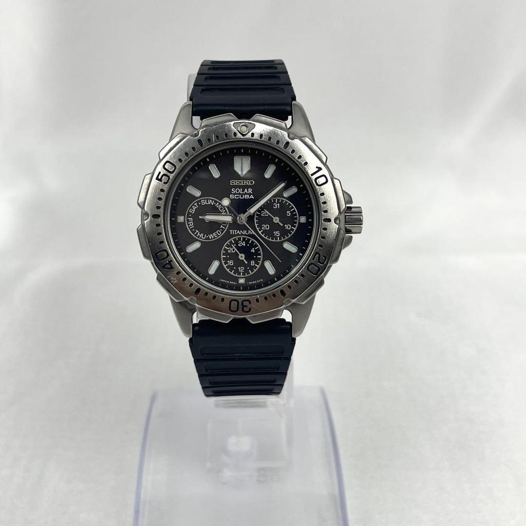 [USED] Working Seiko Scuba Diver's Watch, Solar, Titanium
