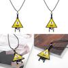 Gravity Falls Bill Alloy Jewelry With Geometric Design And Snake Chain For Cosplay And Gift Ideas