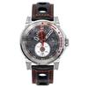 Мужские часы 47533, кварцевые, с кожаным ремешком в гоночном стиле, скелетон, черный циферблат
