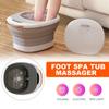 7.5L Foot Spa Massager with Heat Bubbles Vibration Massage Rollers and Pedicure Stone for Acupressure Shiatsu Massage