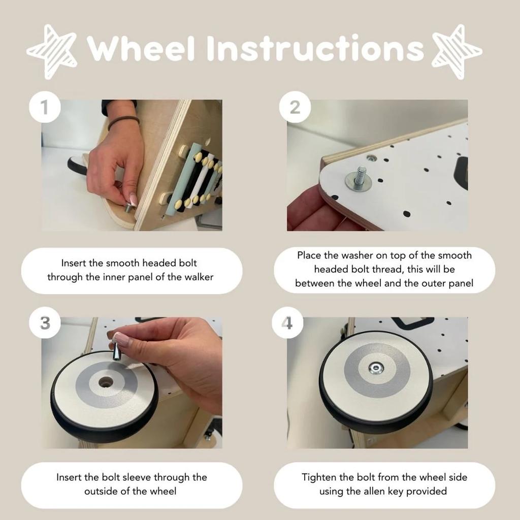 Деревянные ходунки-толкатели с доской для занятий, обучающие ходунки, детский центр активности для малышей, дерево