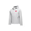 Anta Waterproof Breathable Quick-Dry Windproof Casual Long Sleeve Hooded Jacket Unisex Jacket Light-Gray 452340109-1