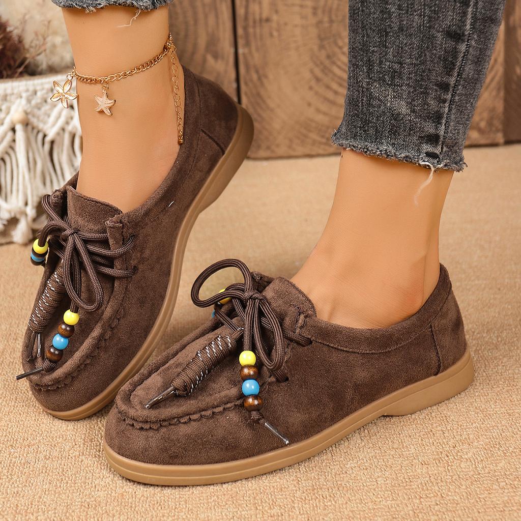 Мода 2025 Новые Женские Мелкие Плоские Кроссовки Ретро Весна Осень Шнуровка Уличные Кроссовки Круглый Носок Обувь на Шнуровке Женская Zapatos De Mujer