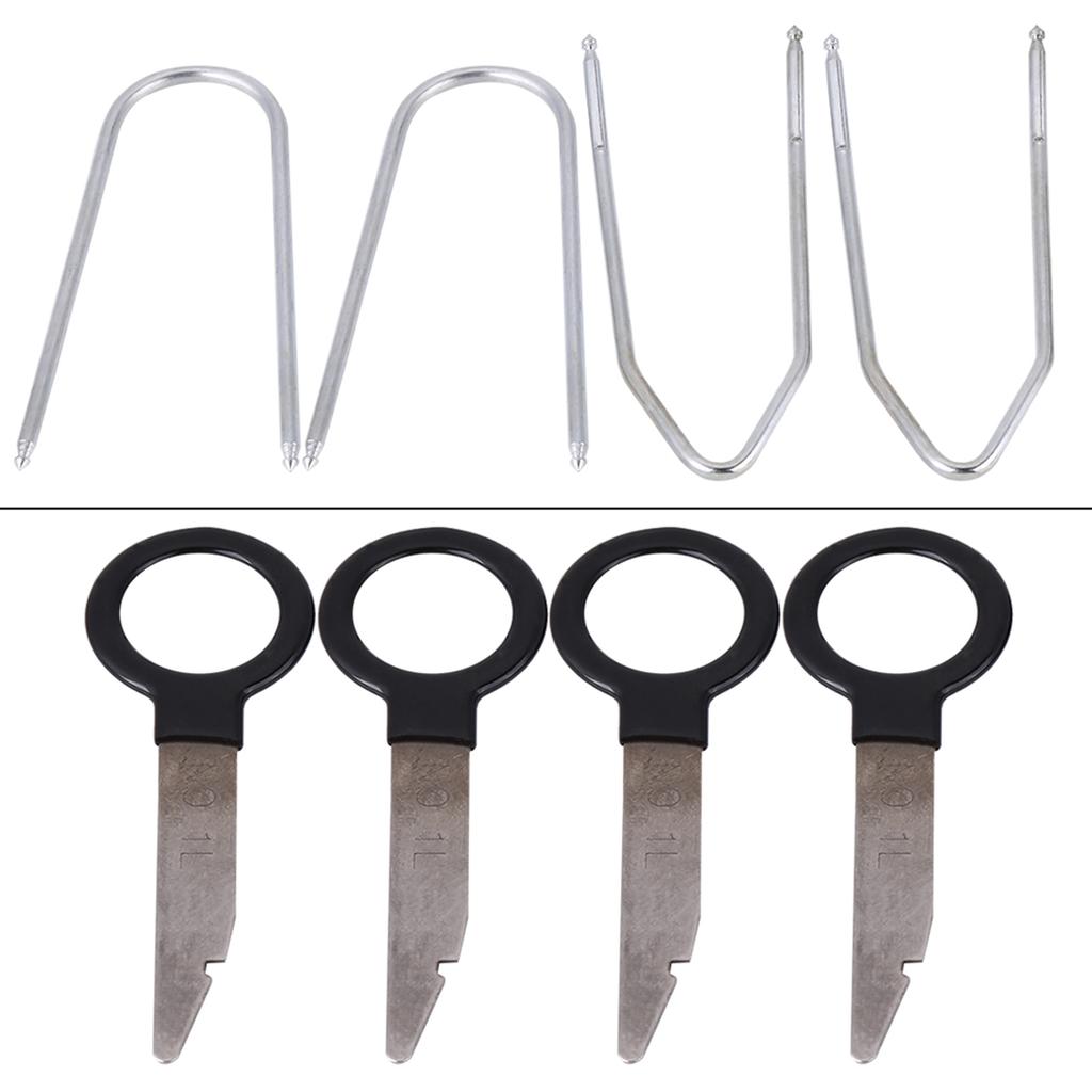 20Pcs Universal Car Audio Stereo Radio Removal Key Tools Set for Easy Install and Removal