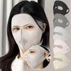 UV Protection Mask for Full Face Outdoor Summer Sunshade Facemask Breathable Ice Silk Cycling Sunscreen Mask Accessories
