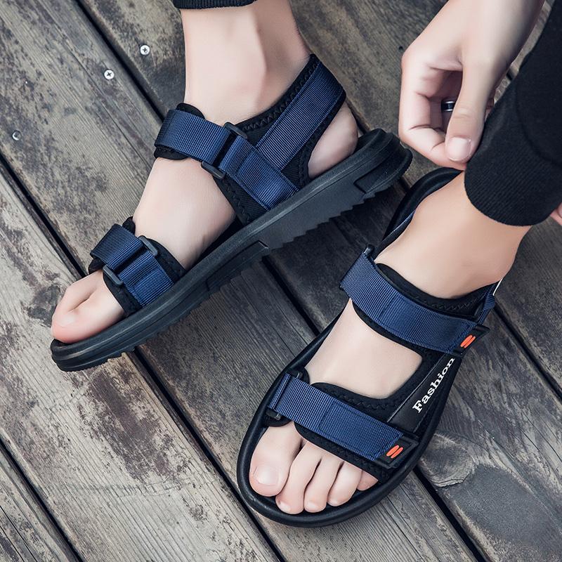 Летние мужские сандалии, трендовая пляжная обувь для отдыха на открытом воздухе, мужская обувь