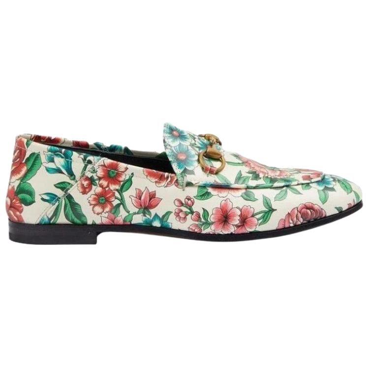 Gucci Кожаные женские повседневные туфли Женские разноцветные 746392 AAB0D 8464