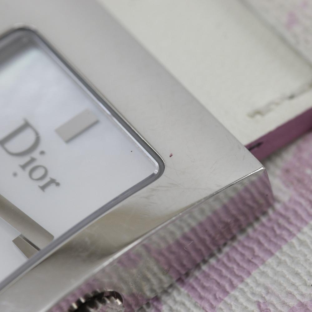 Dior Maris Watches D78-109 Белый перламутровый циферблат Нержавеющая сталь/кожа Кварцевый Аналоговый дисплей Женские Б/у