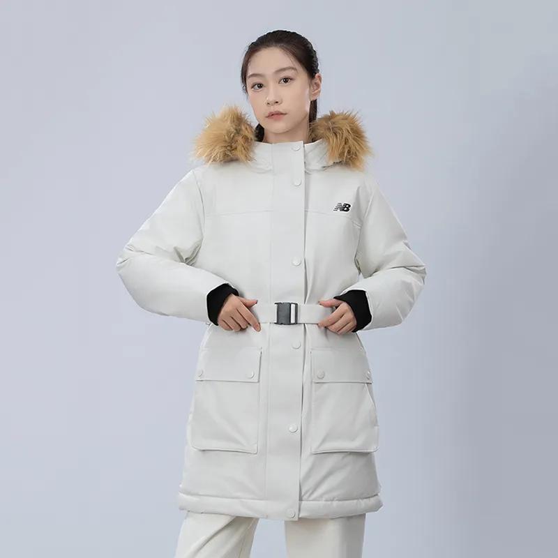 New Balance Женская белая пуховая куртка (унисекс) Пуховики AWJ34318CIC
