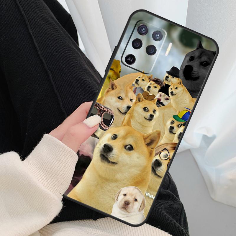 Doge Case For Oppo A40 A60 A80 A5 Pro A15 A16 A17 A57 A77 A94 A74 A54 A76 A96 A18 A38 A58 A78 A98